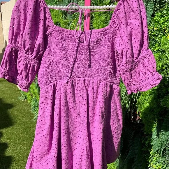 Kimchi Blue Urban Outfitters Ivy Eyelet Romper 100% cotton Size Medium - Picture 5 of 6